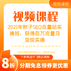 2021年附子SEO流量站实操班，获得百万流量及变现实操